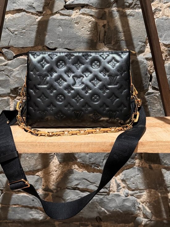 Louis Vuitton Handbags - Louis Vuitton Coussin PM Black Monogram Puffy Leather Chain Shoulder Bag